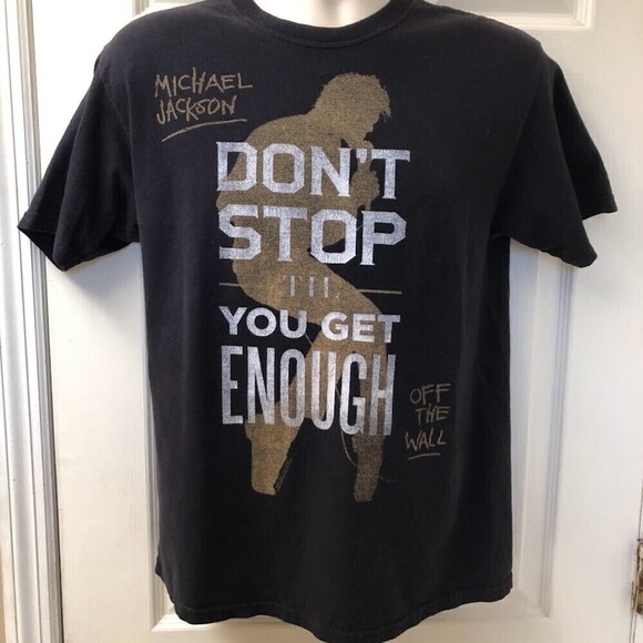 Vintage Michael Jackson Off The Wall Music Memorabilia Graphic Tshirt Medium - Picture 2 of 8